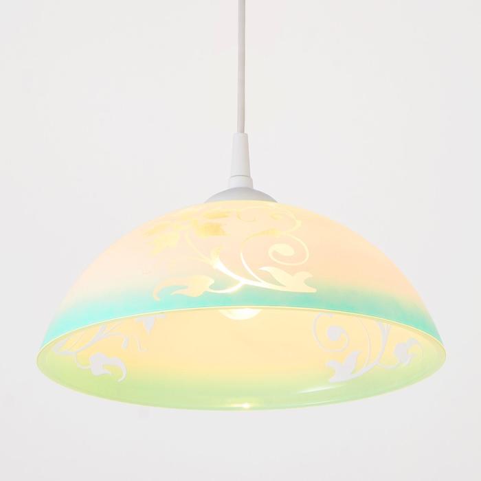 Светильник  Колпак "Соландж" 1 лампа E27 40Вт зеленый  д.300