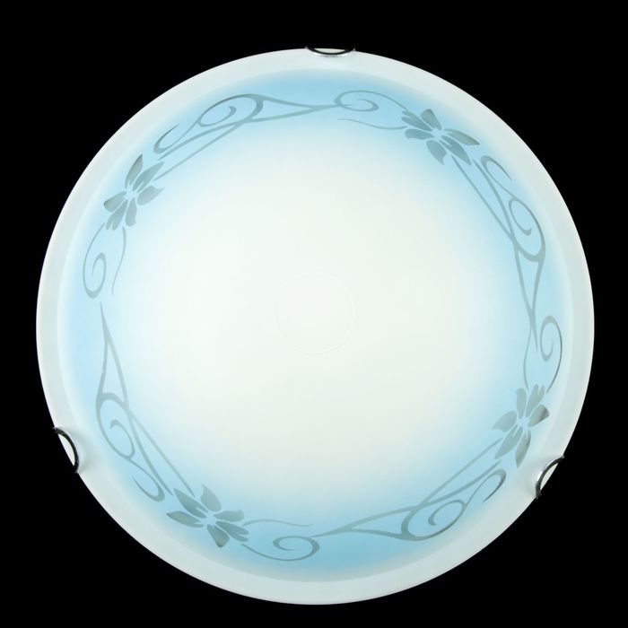 Светильник настенно-потолочный Дюна "Эви" 2 лампы E27 40Вт синий д.300