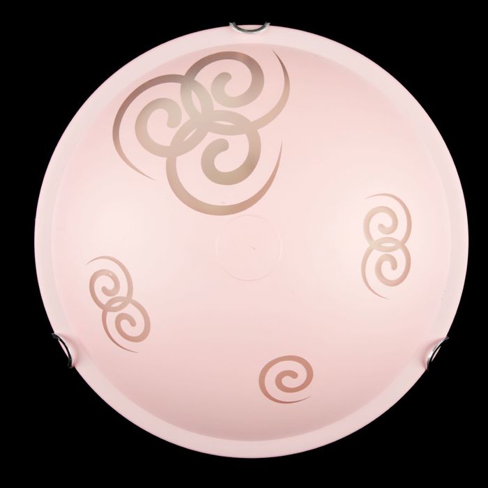 Светильник настенно-потолочный Дюна "Эстель" 2 лампы E27 40Вт розовый д.300