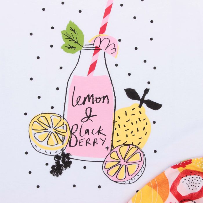 Пижама женская (футболка, брюки) MK2606/01 цвет белый, р-р 52, рост 158-164