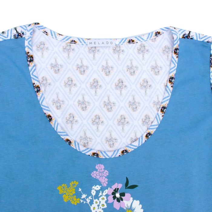 Сорочка женская MK2748/01 цвет голубой, р-р 44, рост 158-164