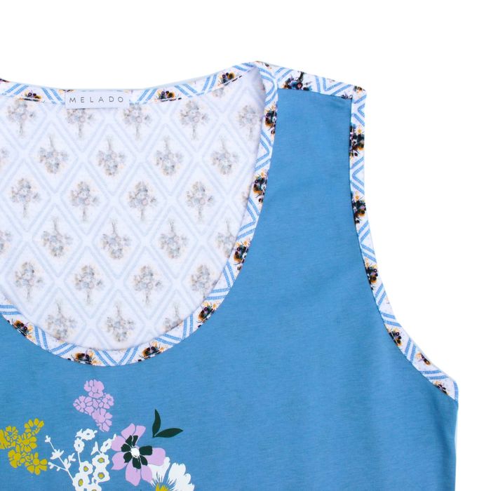 Сорочка женская MK2748/01 цвет голубой, р-р 44, рост 158-164