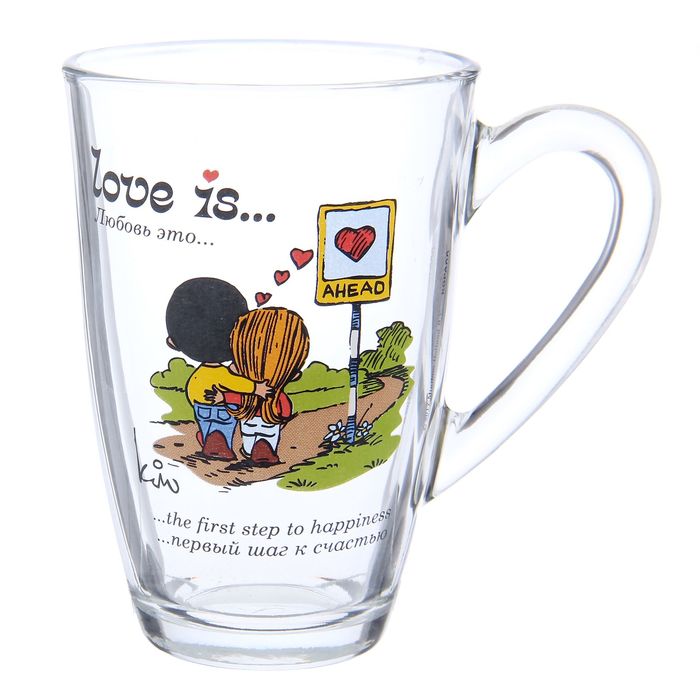Кружка 300 мл Love Is, рисунок МИКС