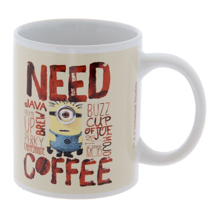 Кружка 340 мл "Миньоны", рисунок МИКС