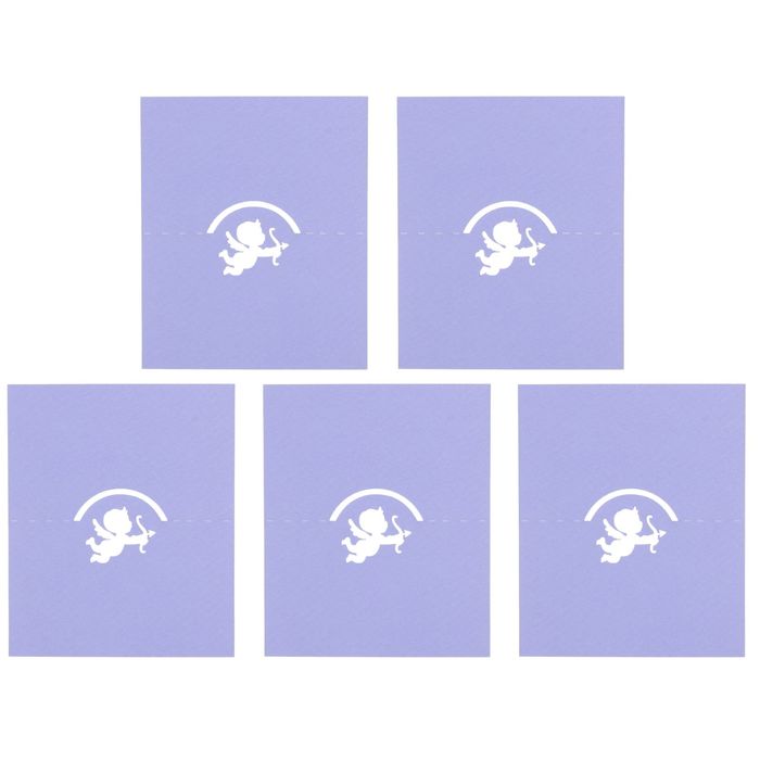 Набор заготовок для рассадочных карточек "Амур" 5шт, KR-008 (фиолетовый)