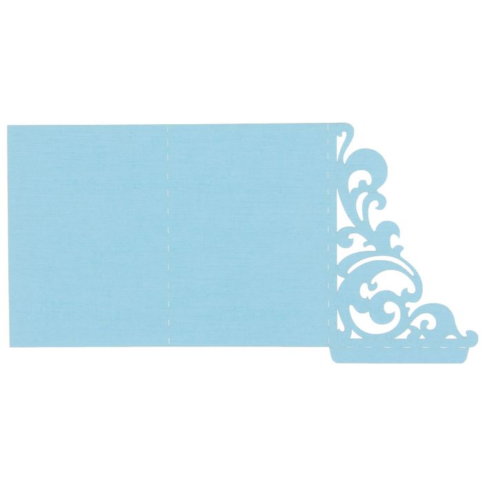 Набор заготовок для рассадочных карточек "Вензель" 5шт, KR-014 (голубой)