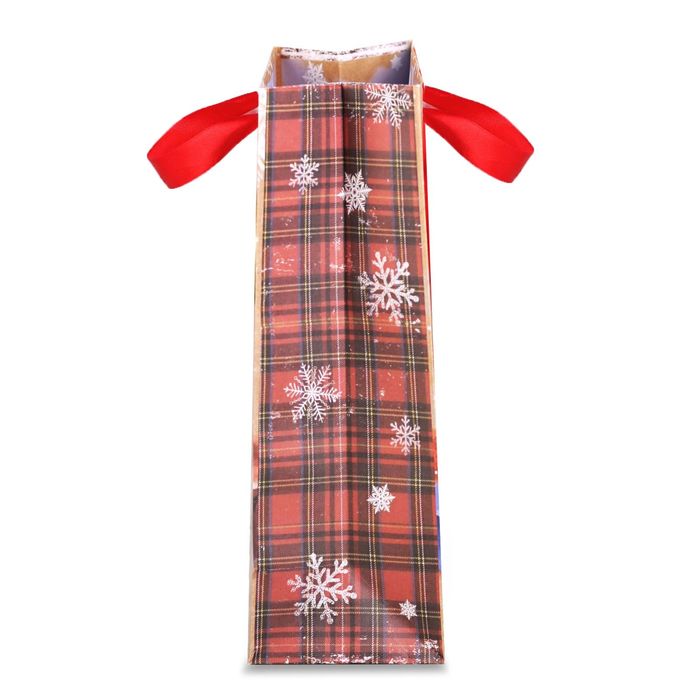 Пакет крафтовый вертикальный «Любви в Новом году!», 12 × 15 × 5,5 см