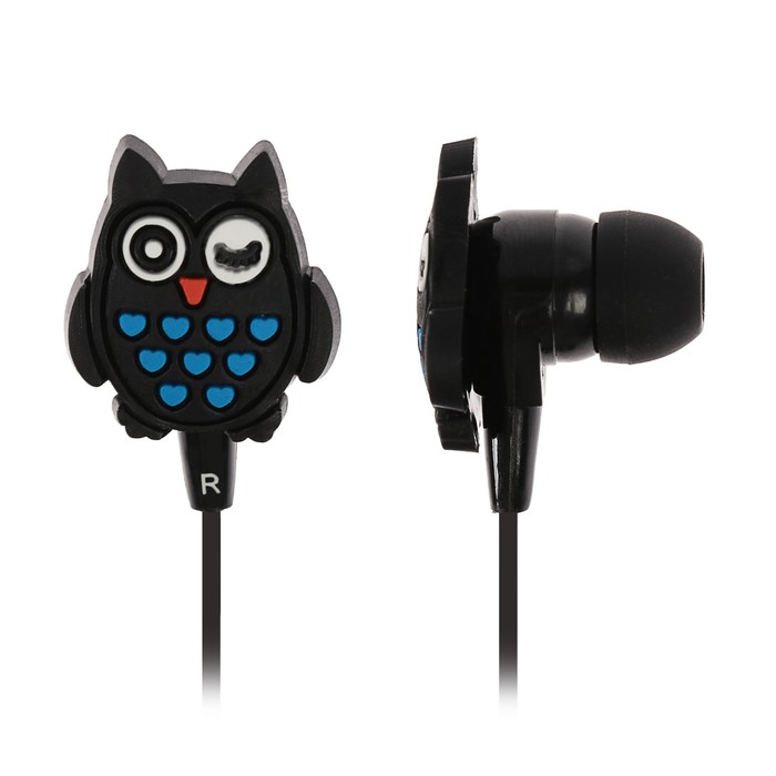 Наушники Luazon "Сова", вакуумные, МИКС