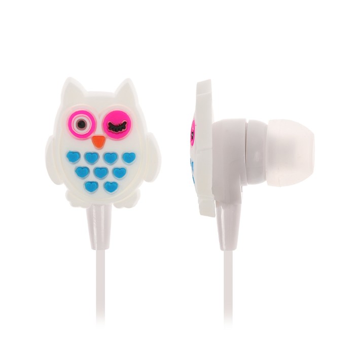 Наушники Luazon "Сова", вакуумные, МИКС