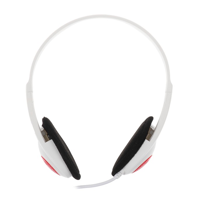 Наушники накладные LuazON LV-145, микрофон на проводе, белые