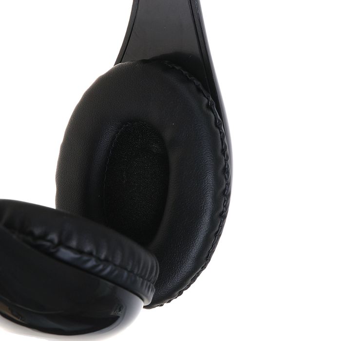 Наушники накладные LuazON LV-146, глянцевые, съемный провод 1,2м, черные