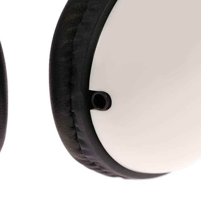 Наушники накладные LuazON LV-147, глянцевые, съемный провод 1,2м, белые