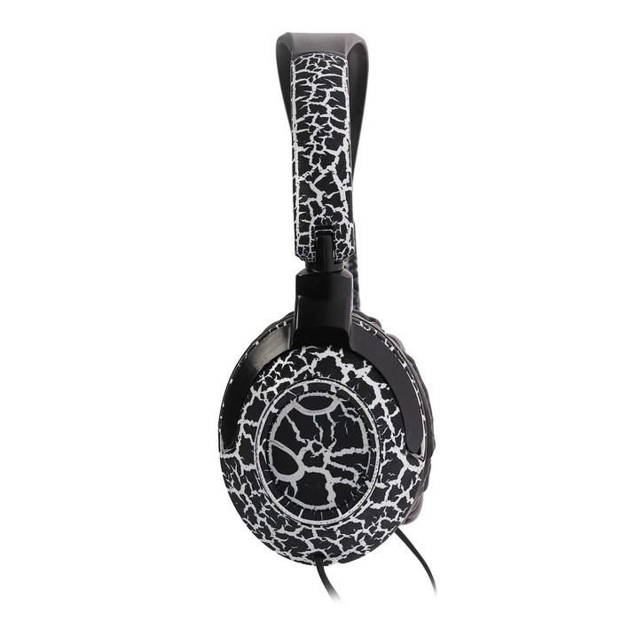 Наушники накладные LuazON LV-148, микрофон на проводе, черные