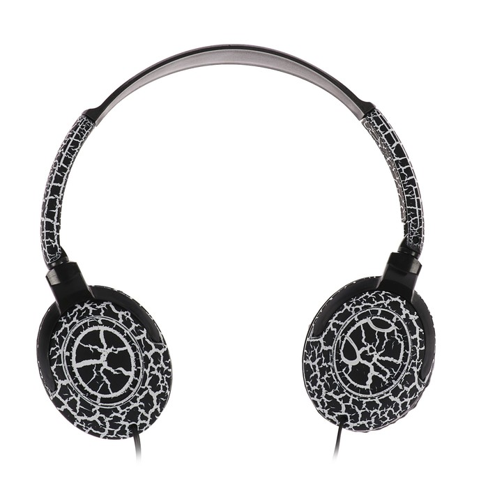 Наушники накладные LuazON LV-148, микрофон на проводе, черные