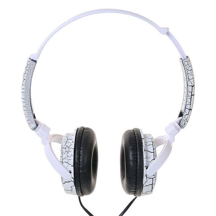 Наушники накладные LuazON LV-149, микрофон на проводе, белые