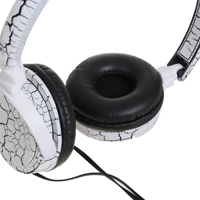 Наушники накладные LuazON LV-149, микрофон на проводе, белые