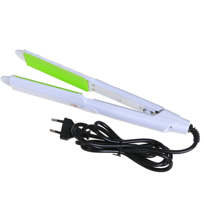 Щипцы-гофре LuazON LW-12, 35 Вт, температура нагрева 210°, керамическое покрытие, белый