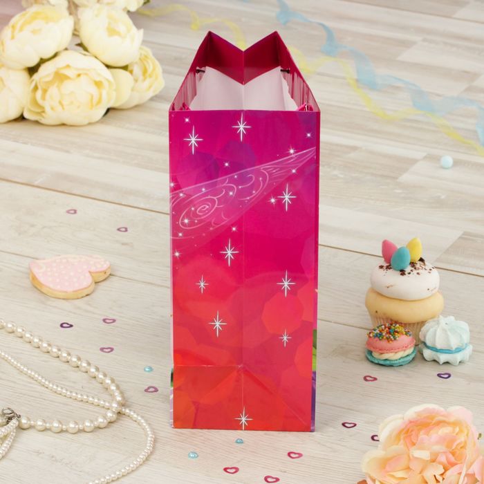 Пакет ламинированный вертикальный "С Днем Рождения, маленькая фея!", Феи: Динь Динь, 31 х 40 х 11 см