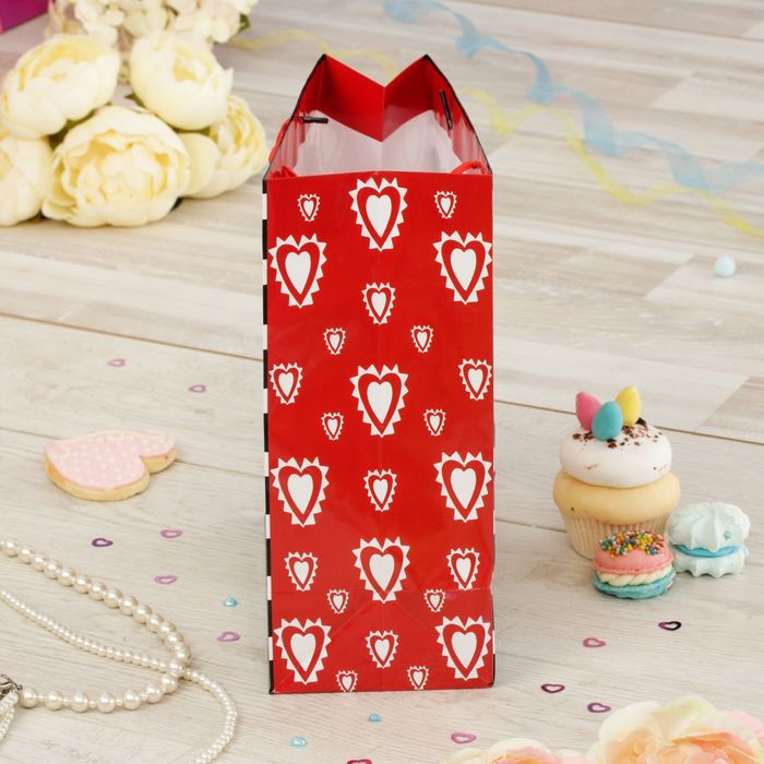 Пакет ламинированный вертикальный "С Днем рождения!", Минни Маус, 18 х 23 х 10 см