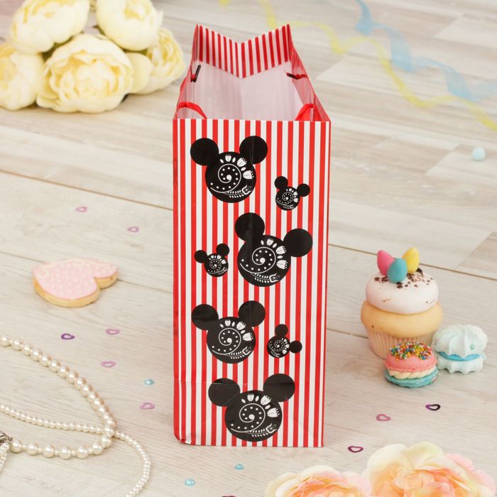 Пакет ламинированный вертикальный "С Днем рождения", Минни Маус, 23 х 27 х 11.5 см