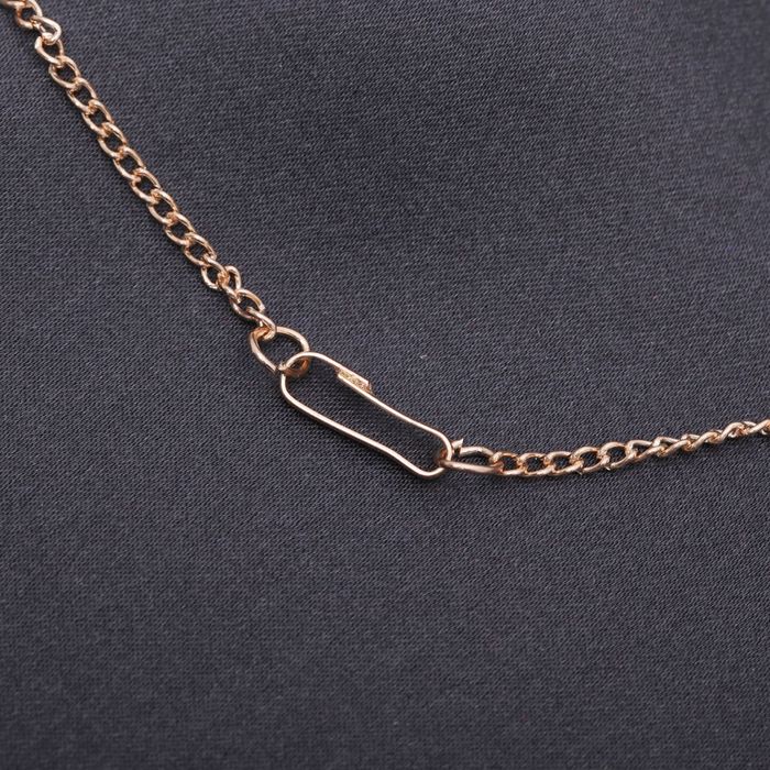 Гарнитур 2 предмета: серьги, кулон "Бантик" с кругом, цвет белый в золоте, 43см