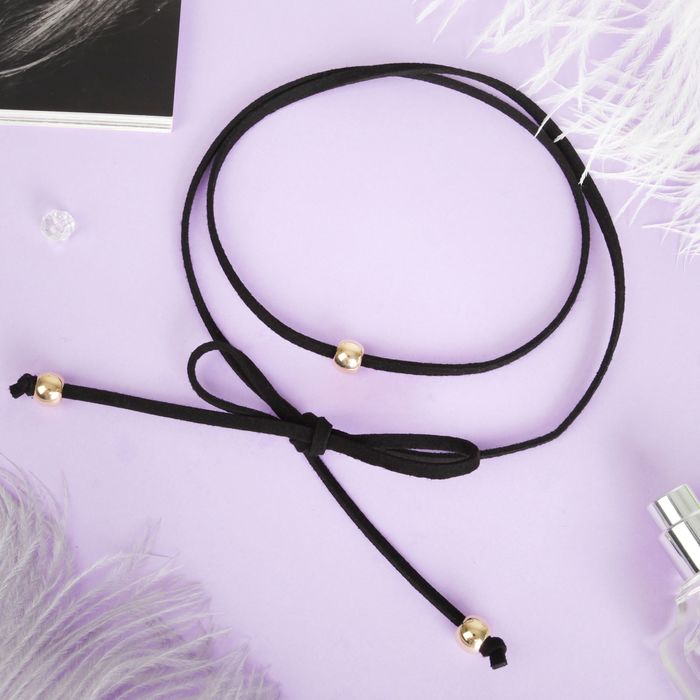 Чокер "Безмятежность", бусины, цвет чёрно-золотой