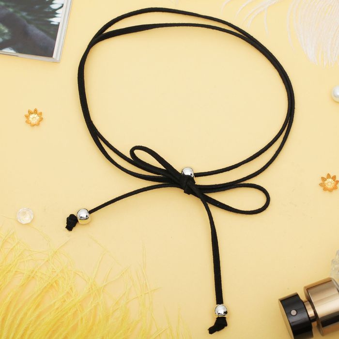 Чокер "Безмятежность", бусины, цвет чёрно-серебряный