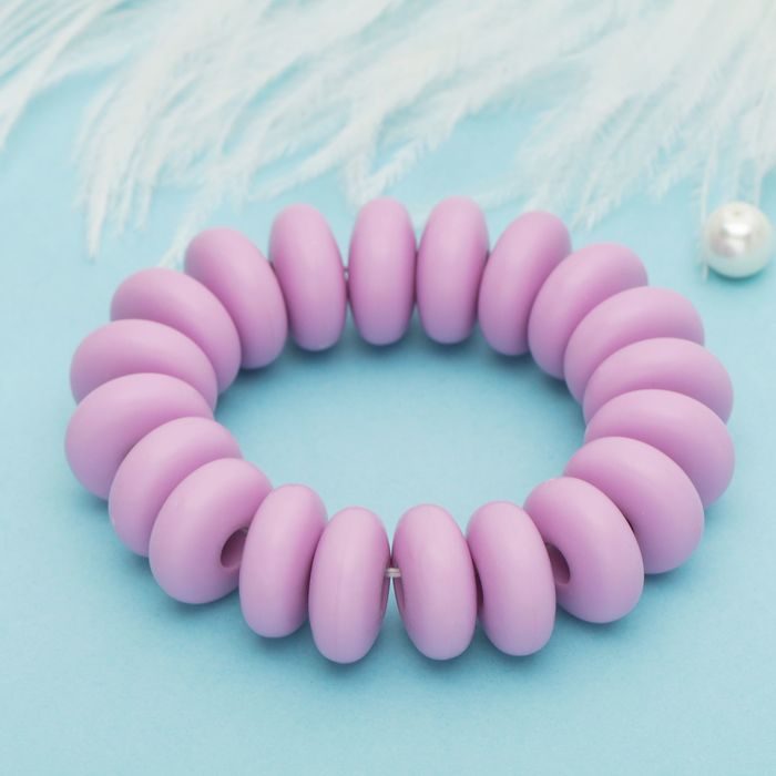 Браслет пластик "Настроение" диски, цвет сиреневый