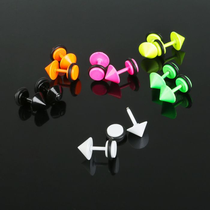 Пирсинг универсальный "Шип", цвет микс, фас 12 шт