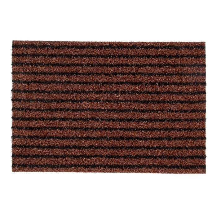 Коврик придверный, универсальный, цвет коричневый