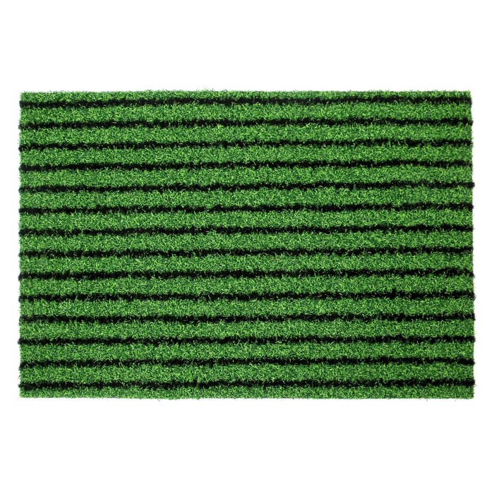 Коврик придверный, универсальный, цвет зеленый