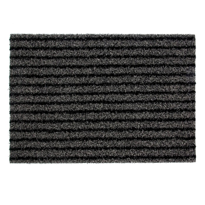 Коврик придверный, универсальный, цвет серый