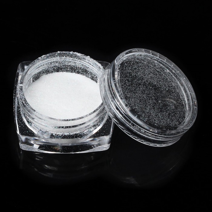 Пыль для декора ногтей, 1гр, цвет белый