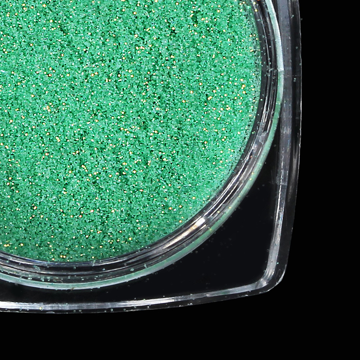 Пыль для декора ногтей, 1гр, цвет зелёный
