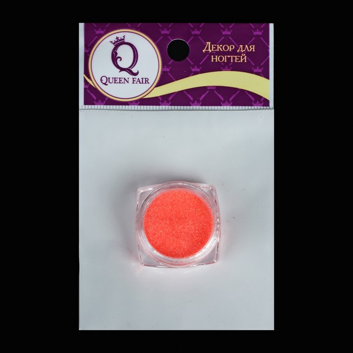 Пыль для декора ногтей, 1гр, цвет оранжевый