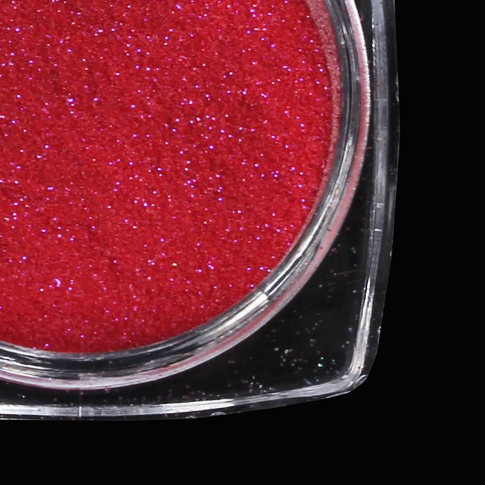 Пыль для декора ногтей, 1гр, цвет малиновый