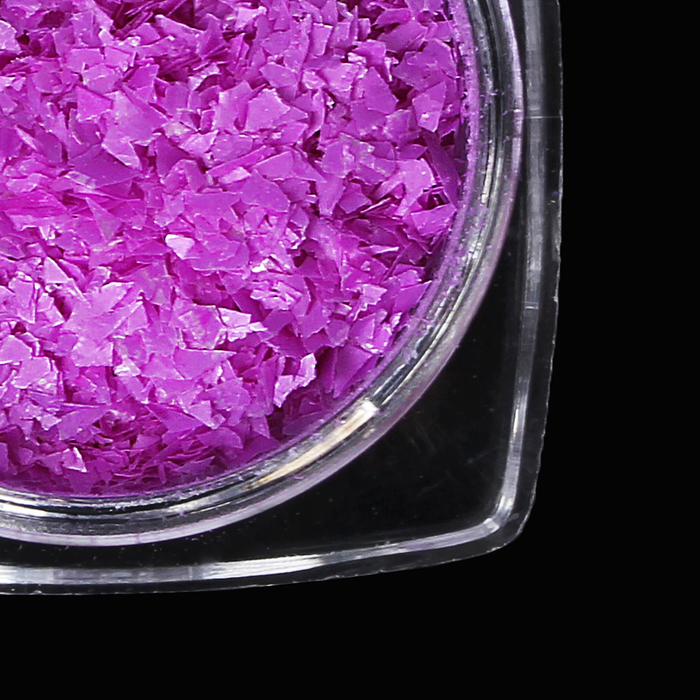 Слюда для декора ногтей, 1гр, цвет малиновый