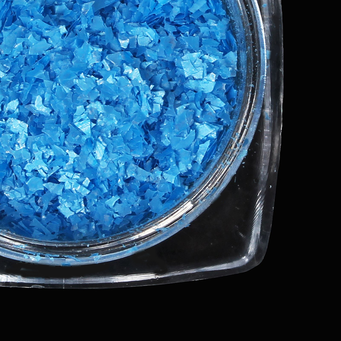 Слюда для декора ногтей, 1гр, цвет синий