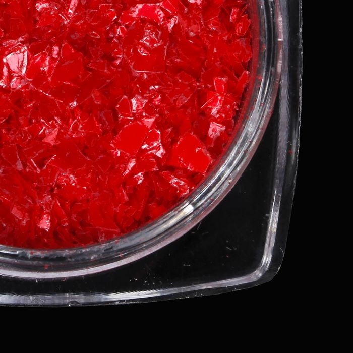 Слюда для декора ногтей, 1гр, цвет красный