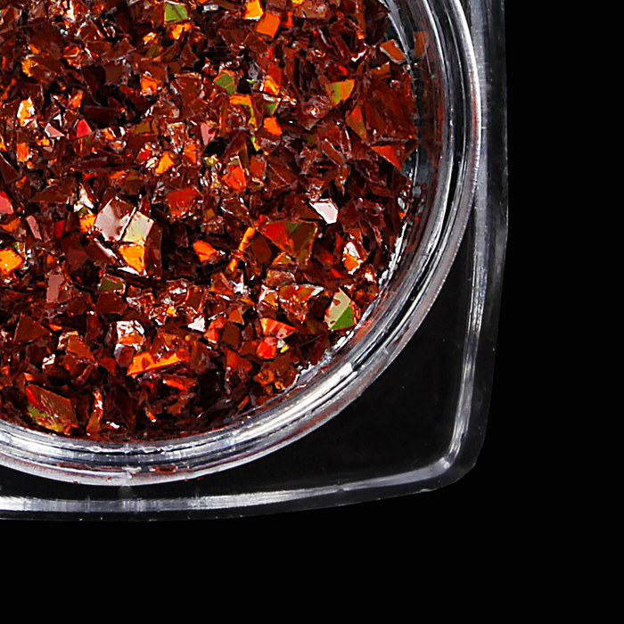 Слюда для декора ногтей, 1гр, цвет бронзовый