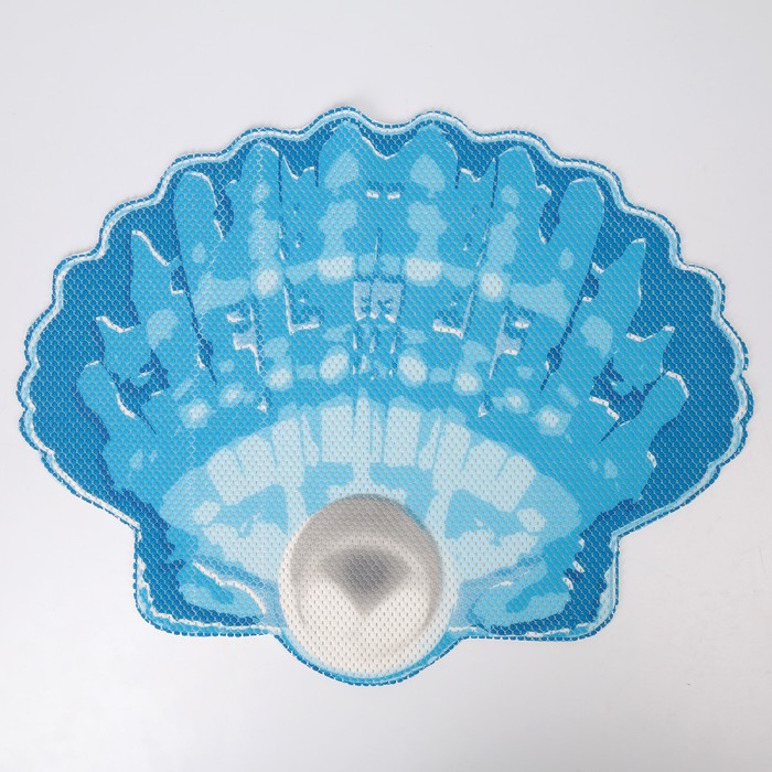 Коврик для ванной комнаты 65х47 см "Ракушка"