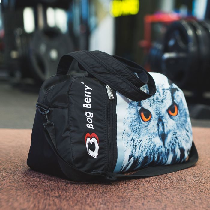 Сумка спортивная на молнии "Фитнес", 1 отдел, наружный карман, регулируемый ремень, цвет чёрный