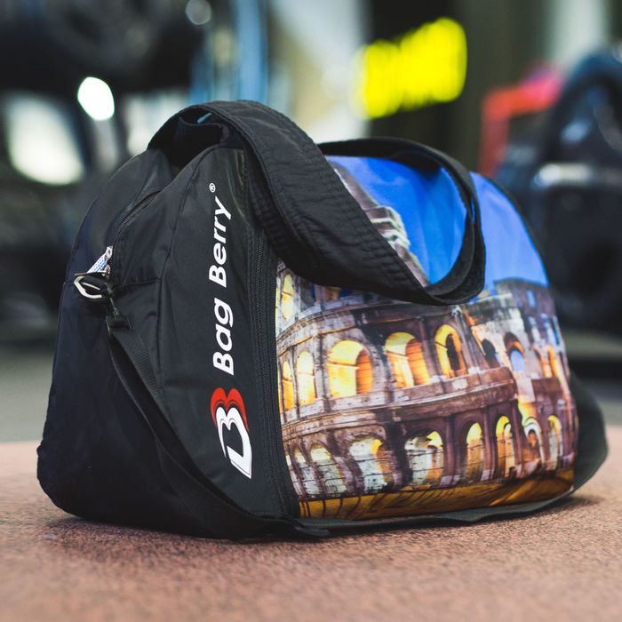 Сумка спорт "Фитнес", 50*18*30, отд на молнии, н/карман, регул ремень, Италия