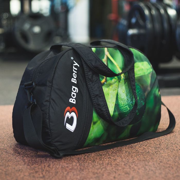 Сумка спорт "Фитнес", 50*18*30, отд на молнии, н/карман, регул ремень, Лайм