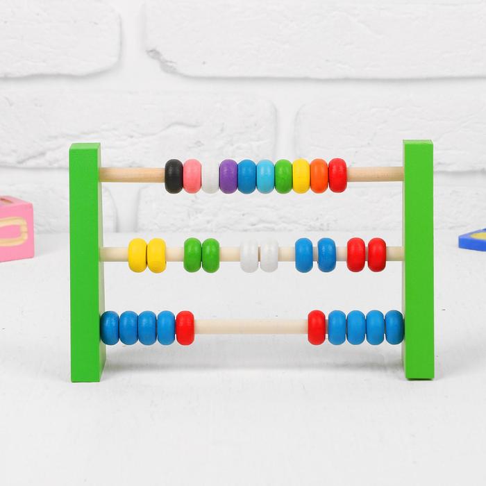 фото Счетики - радуга, костяшка 2 × 1 см краснокамская игрушка