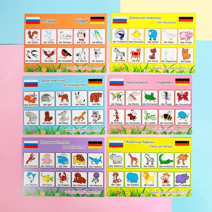 Лото "Живая планета", немецкий язык