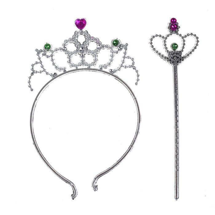 Карнавальный набор "Маленькой волшебнице" 2 предмета: жезл, ободок