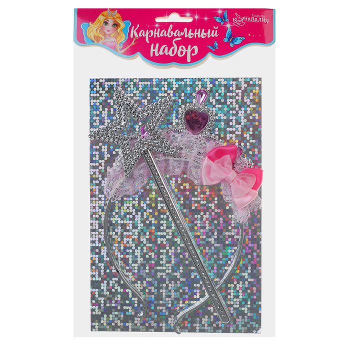 Карнавальный набор "Звездочки" 2 предмета: жезл, ободок