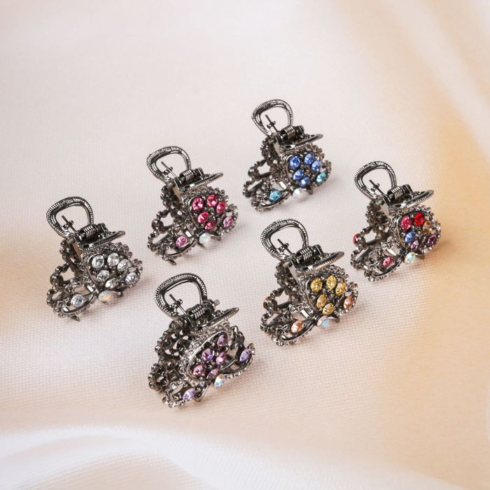 Краб для волос "Серпантин", крыло бабочки, микс