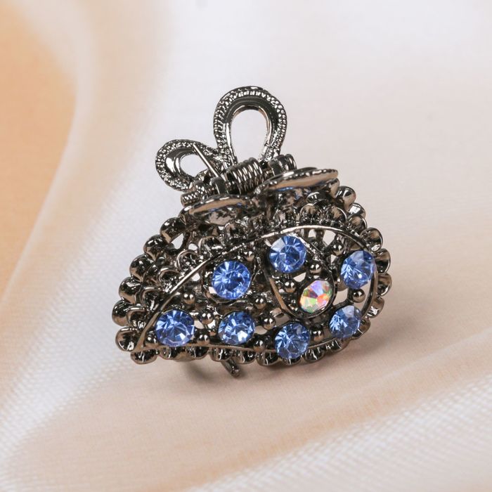 Краб для волос "Серпантин", листочек, микс